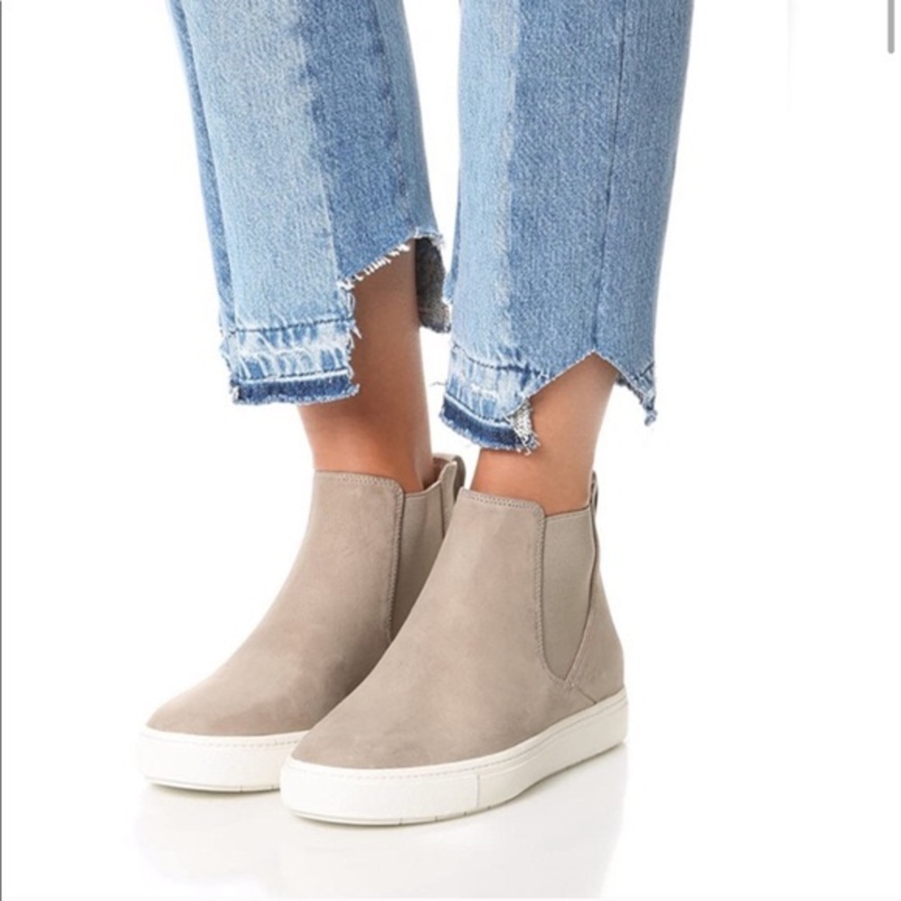 Vince Chelsea high top sneaker - Tan suede